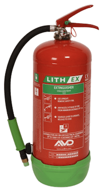 Fire Extinguisher for Lithium Battery Fires